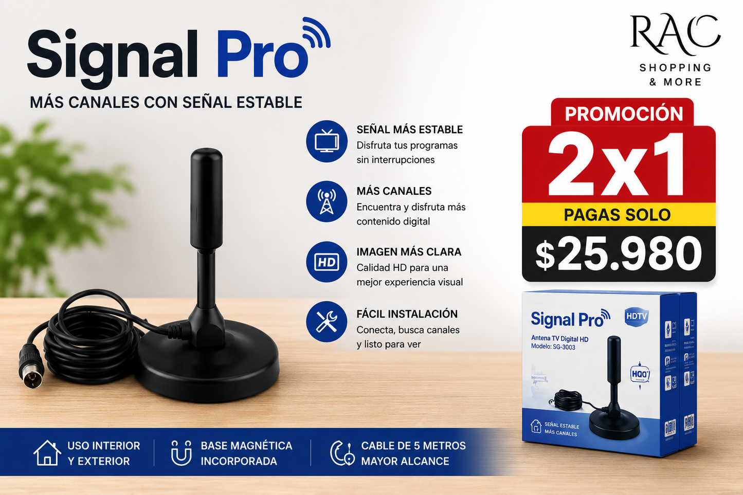 Signal Pro - Más Canales con Señal Estable