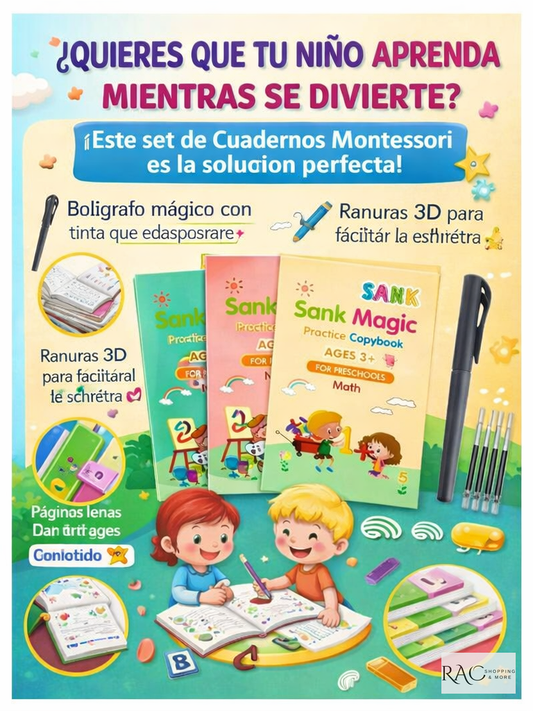 Set de Libros Montessori Reutilizables!