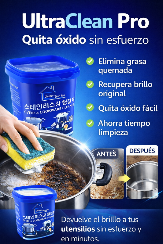 UltraClean Pro - Elimina grasa quemada en minutos